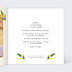 Invitation anniversaire mariage Couronne de Mimosa Intérieur Droit