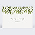 Invitation anniversaire de mariage Lauriers Suspendus