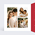 Invitation anniversaire mariage Photo cœur Intérieur Gauche