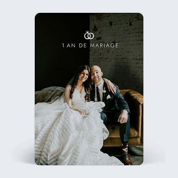 Invitation anniversaire de mariage Alliances