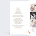 Invitation anniversaire mariage Flower of Fall Allongé Intérieur Gauche
