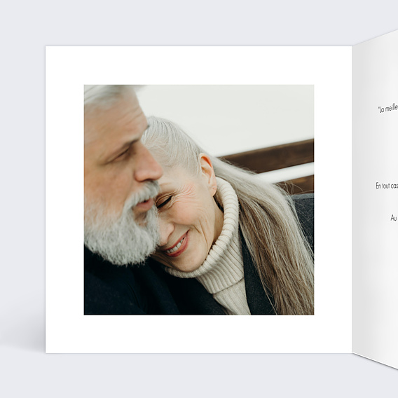 Invitation anniversaire mariage Wild Flowers Intérieur Gauche