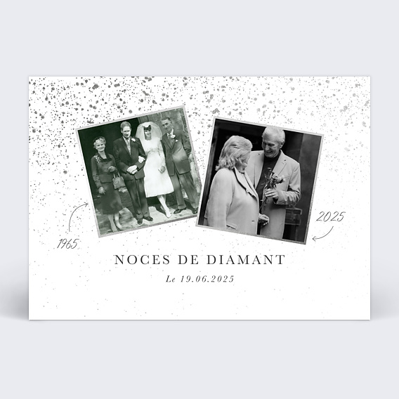 Invitation anniversaire mariage Nos Années