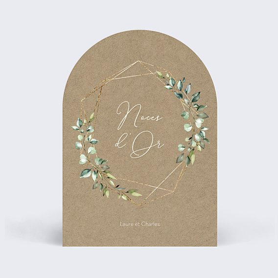 Invitation anniversaire mariage Modern Love