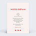 Invitation anniversaire de mariage 1001 Cœurs
