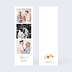 Invitation anniversaire mariage Flower of Fall Allongé