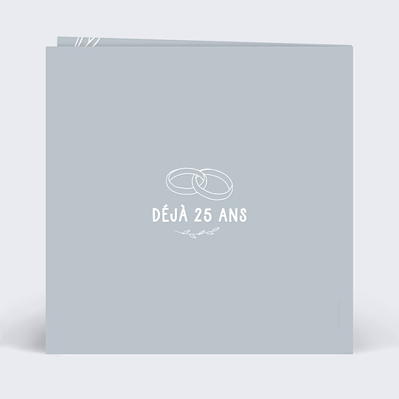 Invitation anniversaire de mariage Photo mariage 25 ans