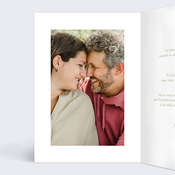 Invitation anniversaire de mariage 20 années d'amour