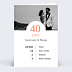 Invitation anniversaire de mariage Rétrospective