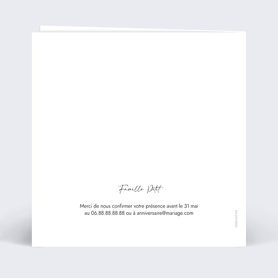 Invitation anniversaire de mariage Wild Flowers