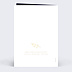 Invitation anniversaire mariage Feuilles d'Or Verso