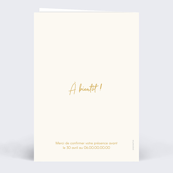 Invitation anniversaire de mariage 50 années d'amour