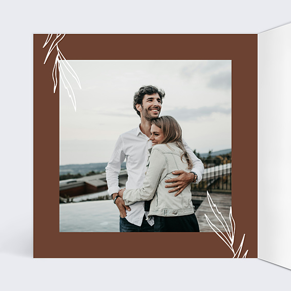 Invitation anniversaire de mariage Photo mariage 5 ans