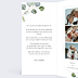 Invitation anniversaire de mariage Cadre Ocre Eucalyptus