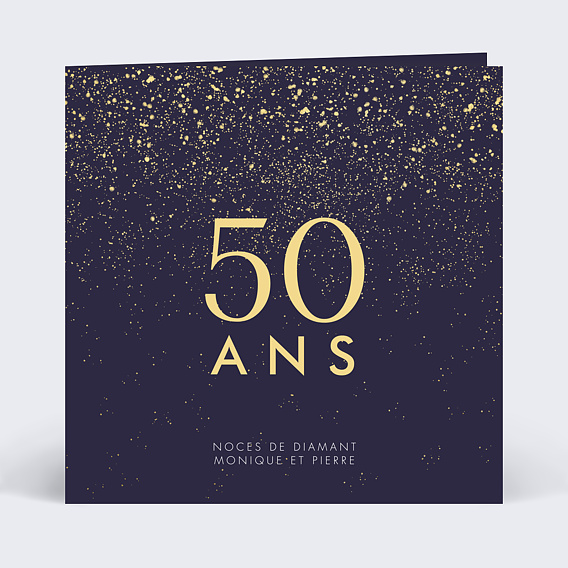 Invitation anniversaire mariage Pluie de Fête