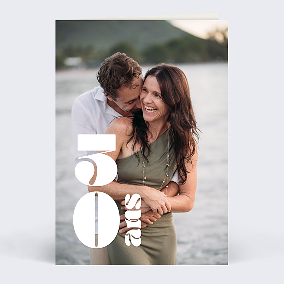 Invitation anniversaire de mariage 30 ans de mariage