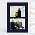 Invitation anniversaire mariage Feuilles d'Or Intérieur Gauche