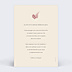 Invitation anniversaire de mariage Esprit Floral