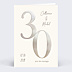 Invitation anniversaire de mariage 30 années d'amour