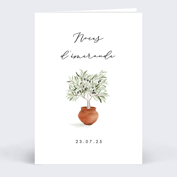 Invitation anniversaire mariage Provençal