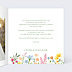 Invitation anniversaire mariage Jardin Romantique Intérieur Droit