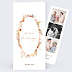 Invitation anniversaire de mariage Flower of Fall Allongé
