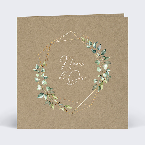 Invitation anniversaire de mariage Modern Love Graines