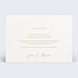 Invitation anniversaire mariage Lettering Verso