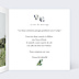 Invitation anniversaire de mariage Lettrines Botaniques