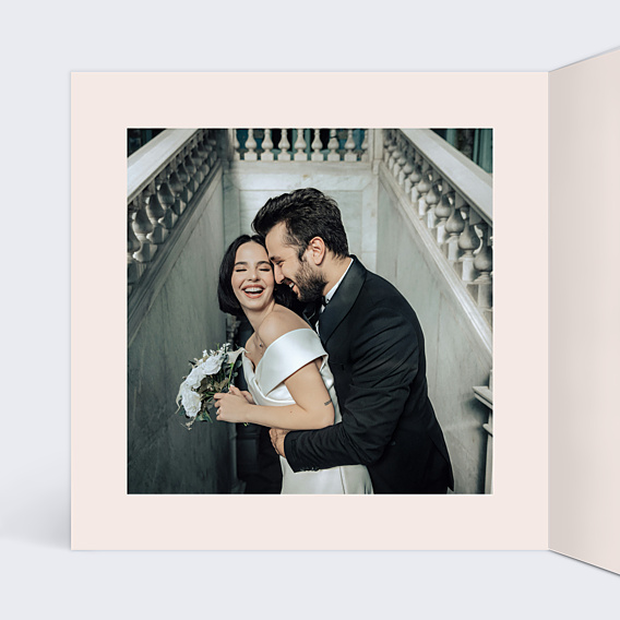 Invitation anniversaire de mariage Notre histoire à la main