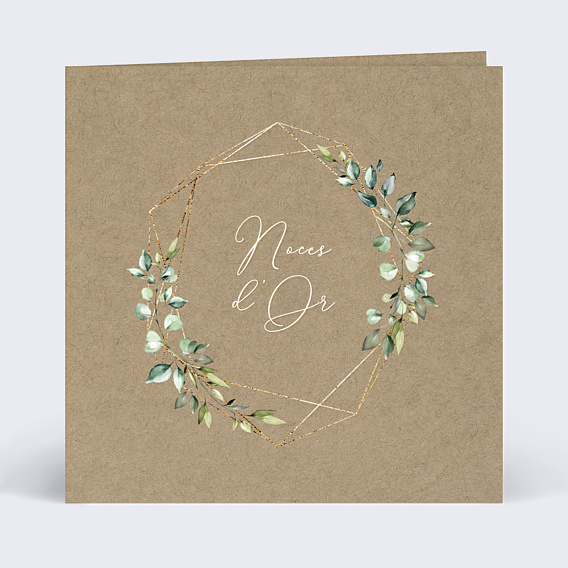 Invitation anniversaire mariage Modern Love Graines