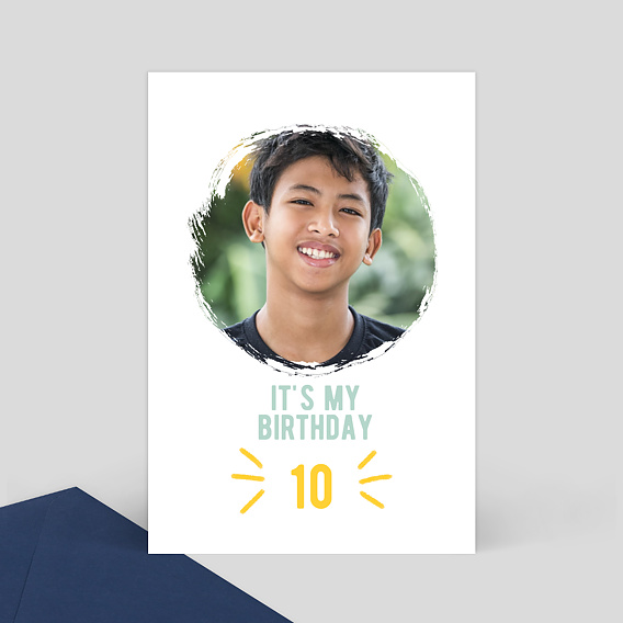 Invitation Anniversaire Enfant Bulles Graphiques