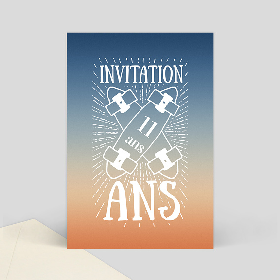 Invitation Anniversaire Enfant Californian style