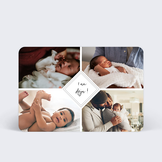 Invitation anniversaire enfant Charme Classique