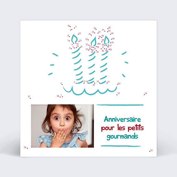 Invitation anniversaire enfant Dessin