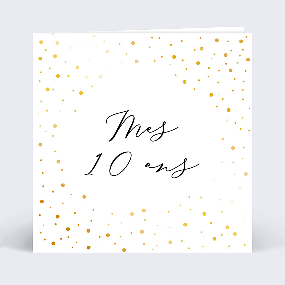 Invitation Anniversaire Dorure Anniversaire Popcarte Invitation Anniversaire Dorure Anniversaire Popcarte