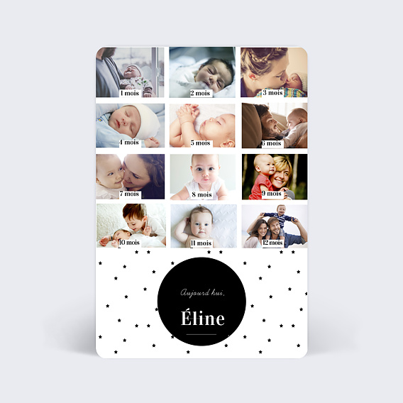Invitation anniversaire enfant Etoiles