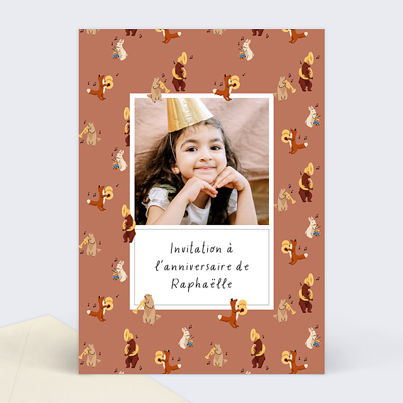 Invitation Anniversaire Enfant Fanfare