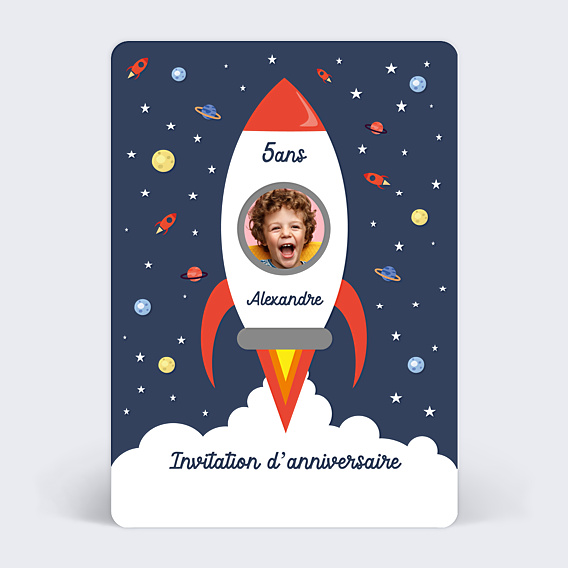 Fetes Occasions Speciales Personnalise Espace Rocket Carte D Anniversaire Tout Age Nom Son Petit Fils Cartes De Voeux Papeterie
