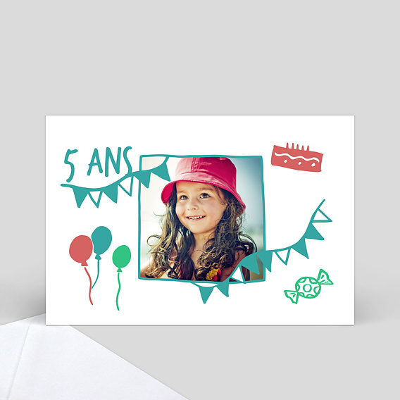 Invitation Anniversaire Enfant Goûter d'anniversaire