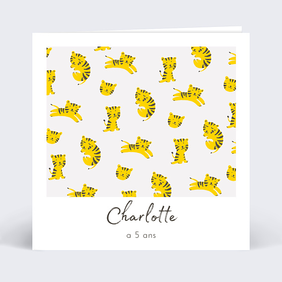 Invitation anniversaire enfant Graouu