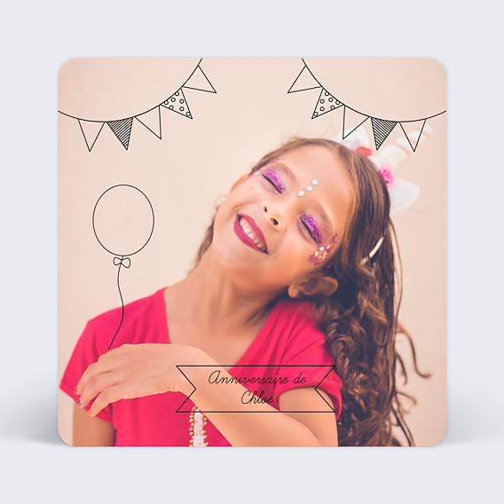 Invitation Anniversaire Enfant Jolie fête