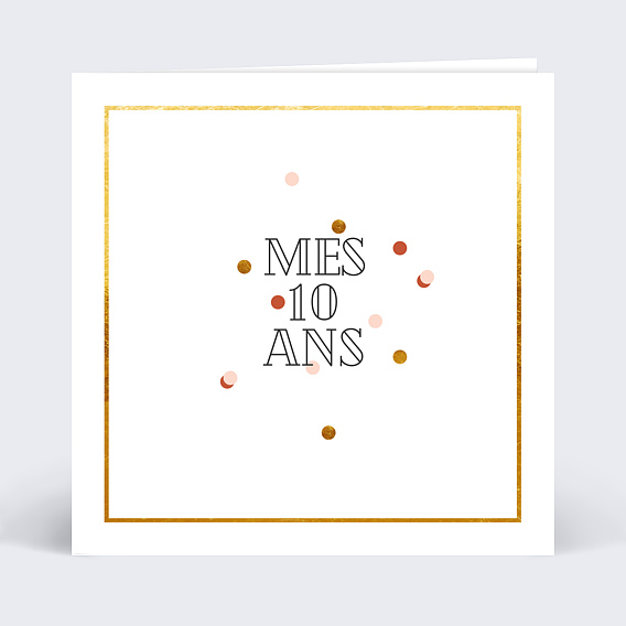 Invitation anniversaire enfant Jolies Cadres