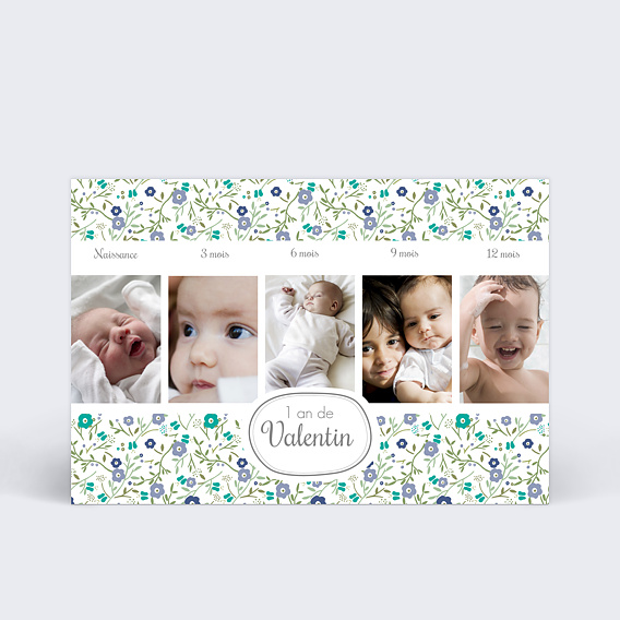 Invitation anniversaire enfant Liberty