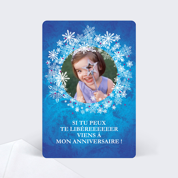 Invitation Anniversaire Enfant Neige