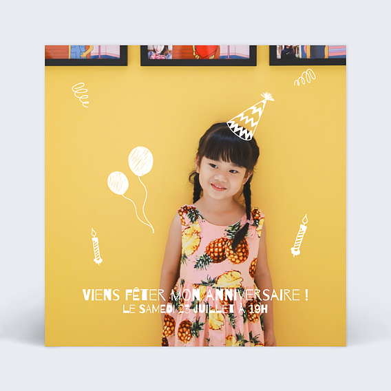 Invitation anniversaire enfant Party