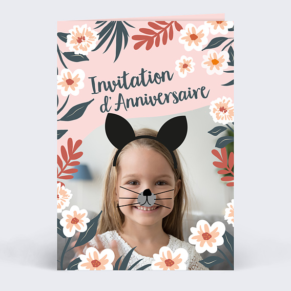 Invitation Anniversaire Enfant Monde Enchanté - Popcarte