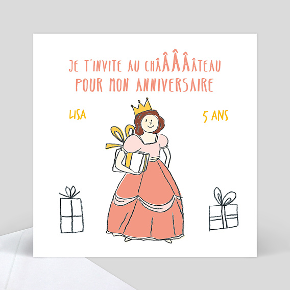 Invitation Anniversaire Enfant Petite princesse