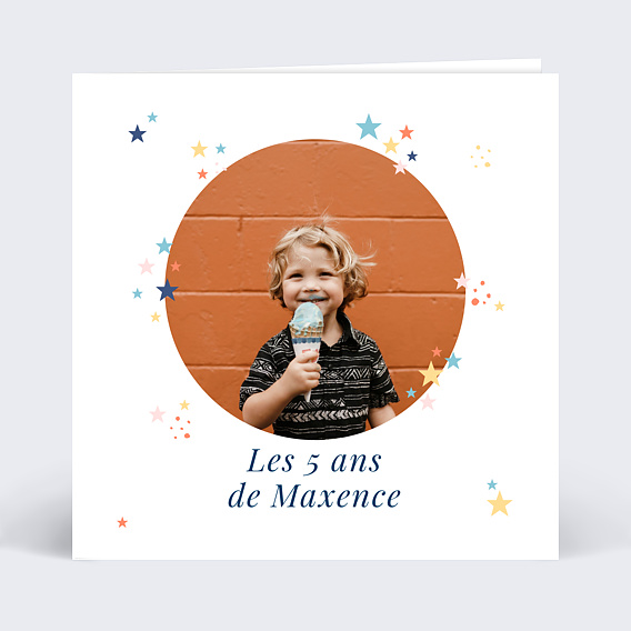 Invitation anniversaire enfant Petites Étoiles