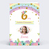 Invitation anniversaire enfant Arc-en-Ciel